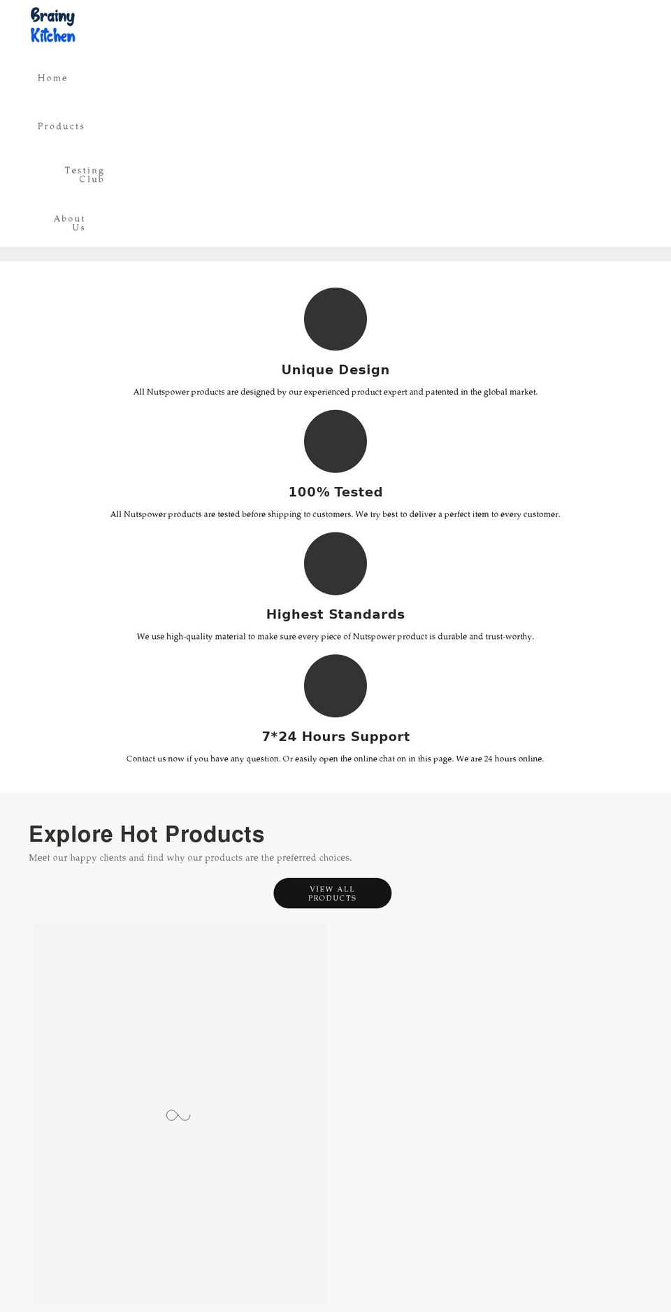 brainykitchen.com shopify website screenshot