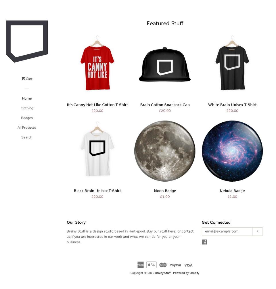 brainystuff.shop shopify website screenshot