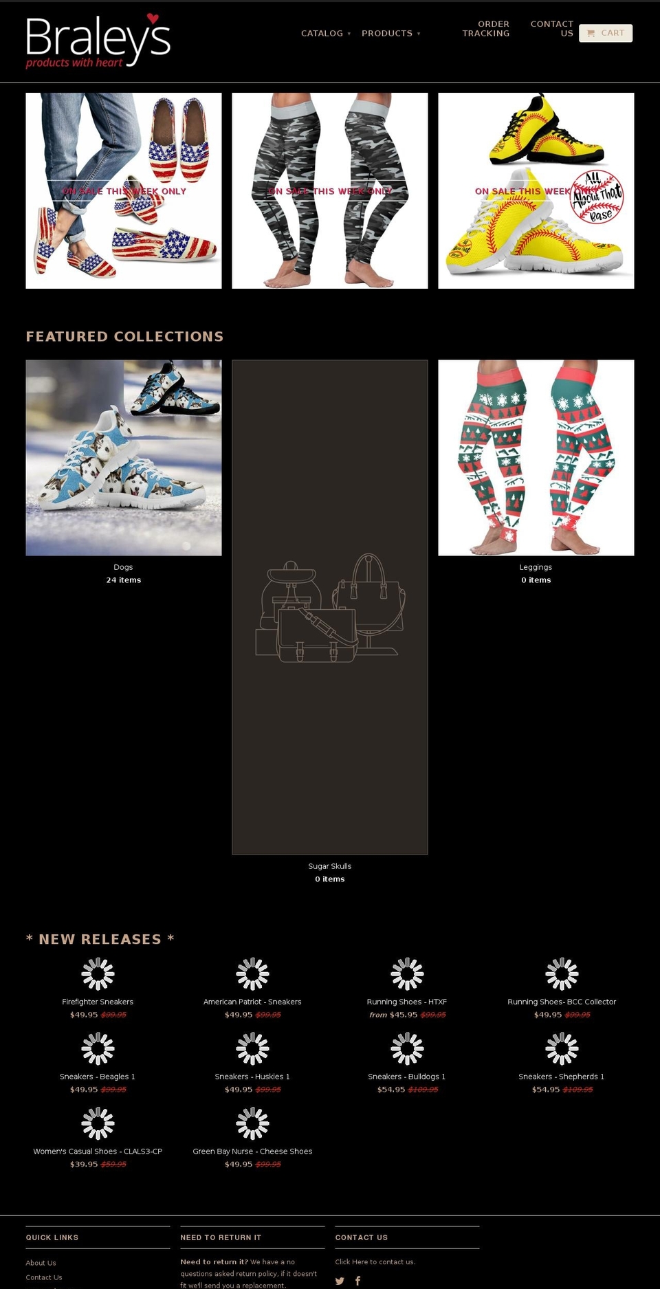 braleys.com — Shopify storefront screenshot