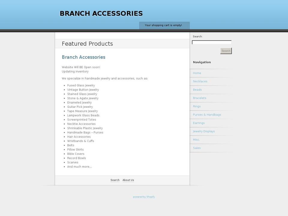 branchaccessories.com — Shopify storefront screenshot