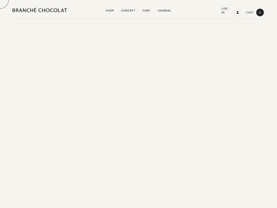 branche-chocolat.jp shopify website screenshot