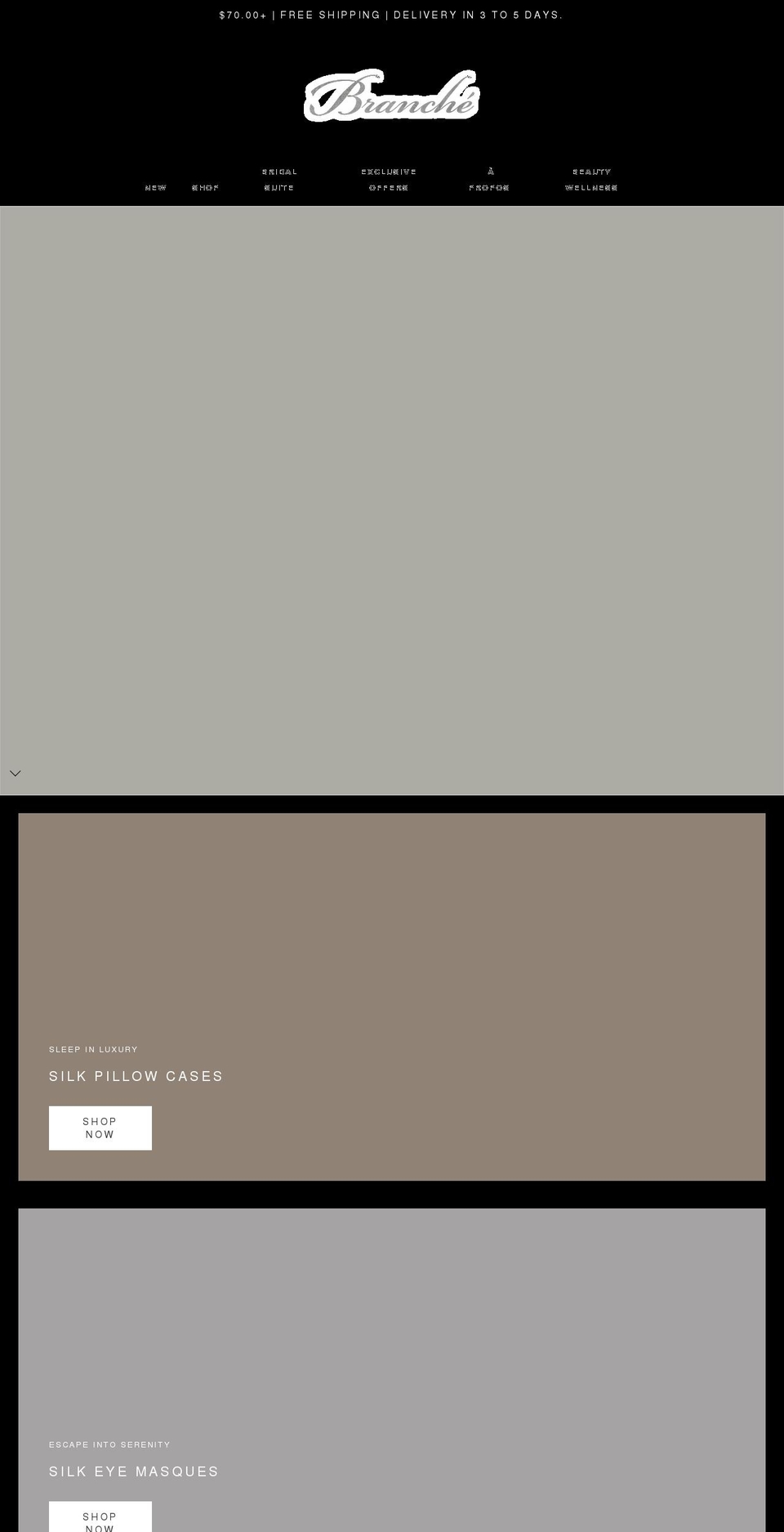 branchebeauty.com shopify website screenshot