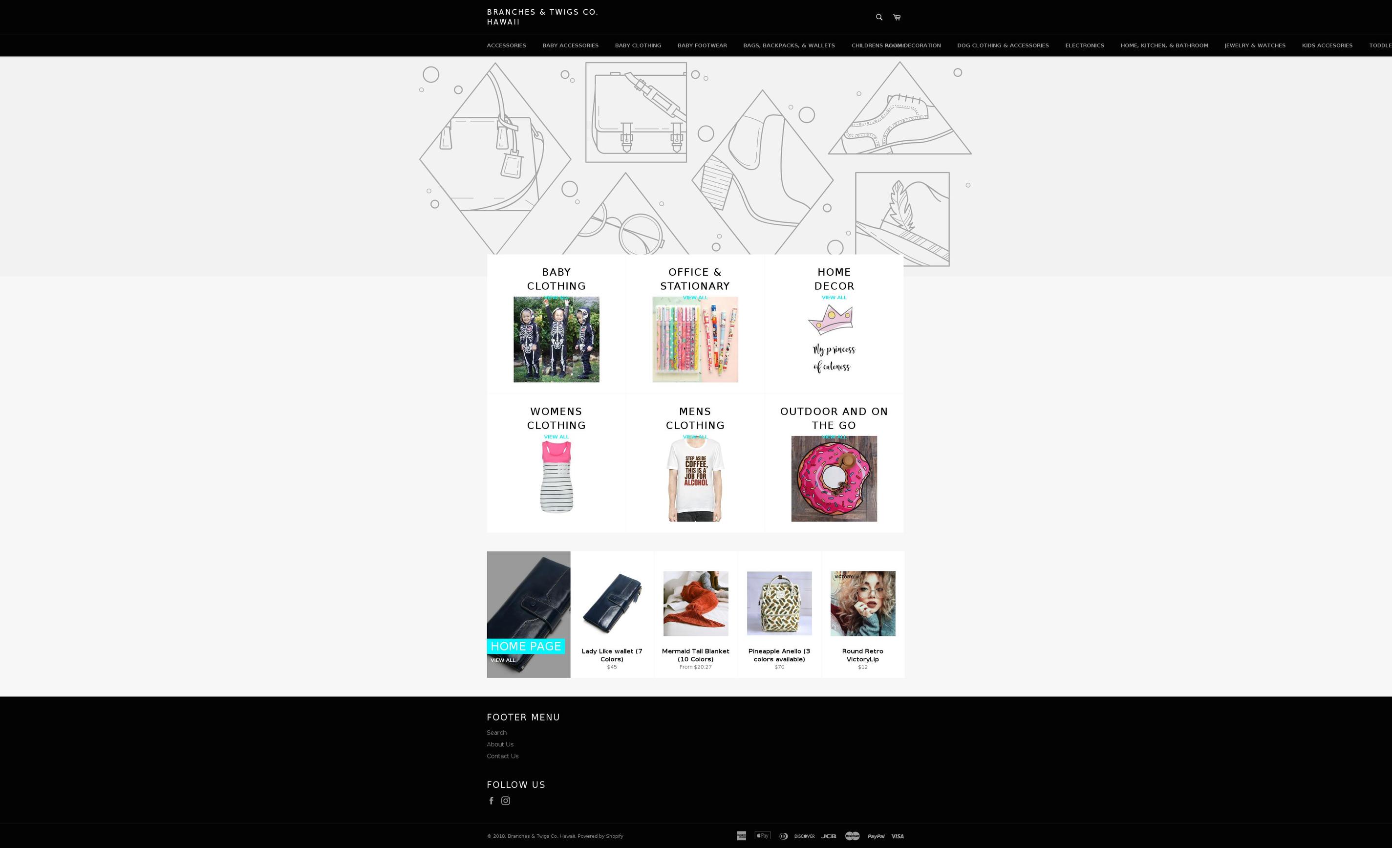 branchesandtwigshi.com — Shopify storefront screenshot