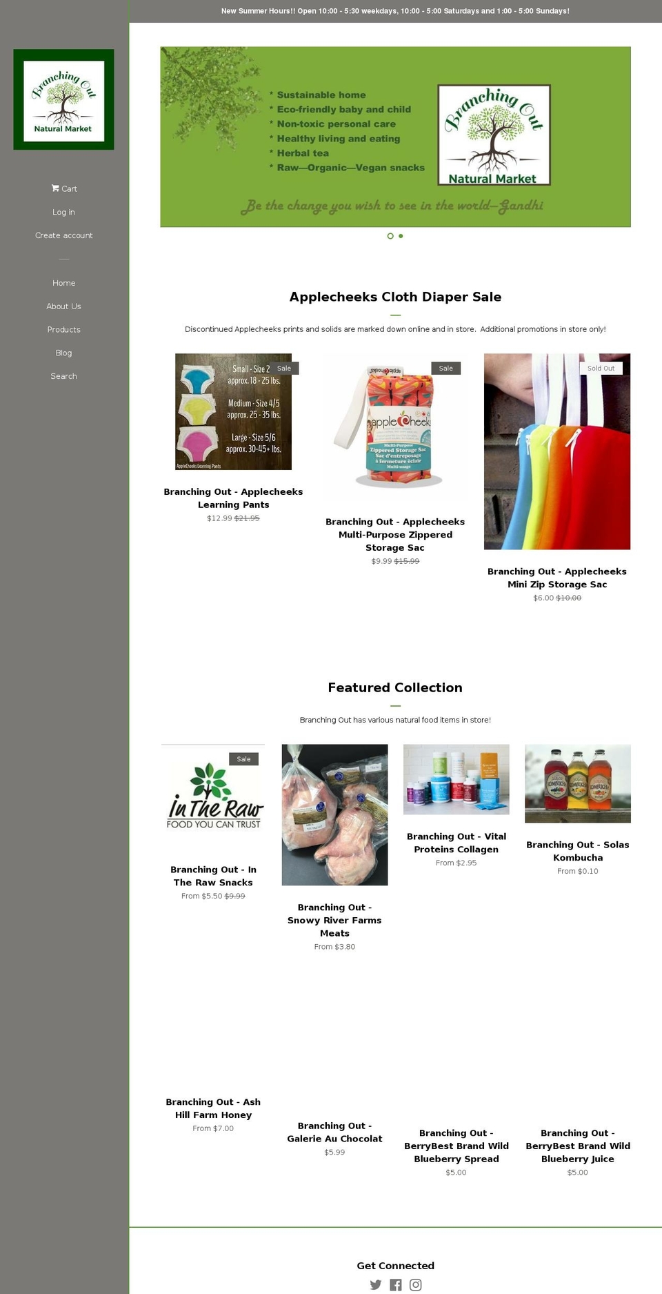 branching-out.ca shopify website screenshot