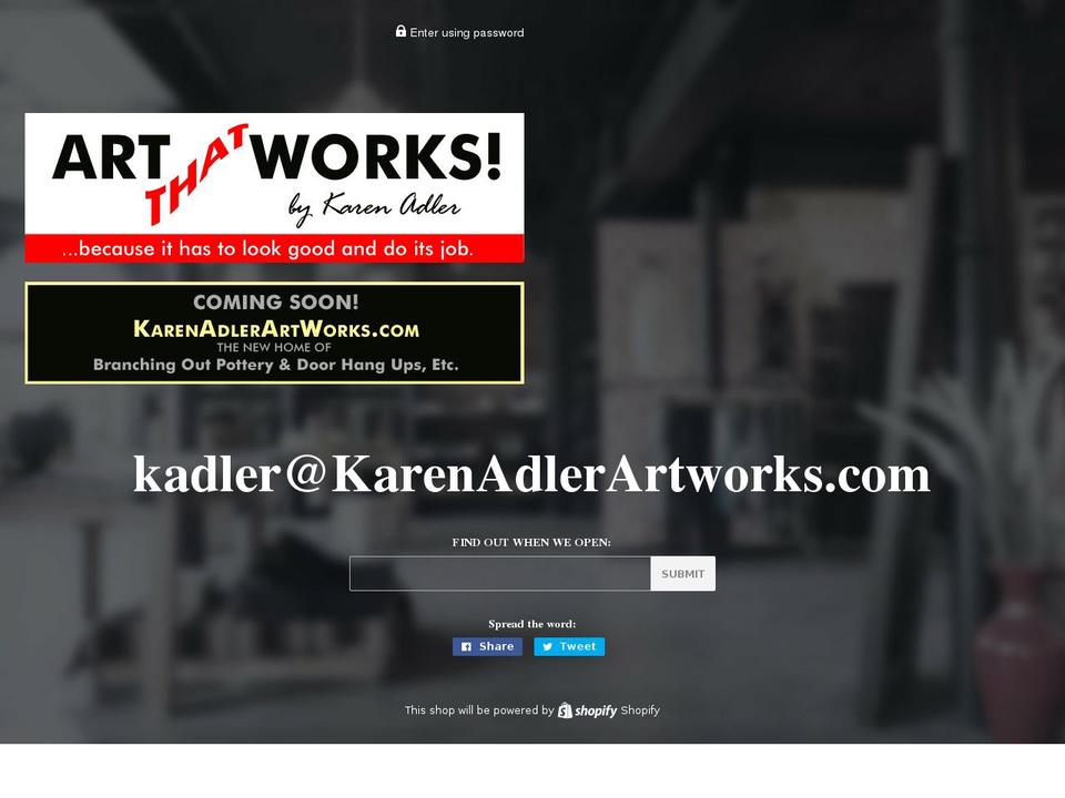 Karen Adler Artworks Shopify theme site example branchingoutpottery.com