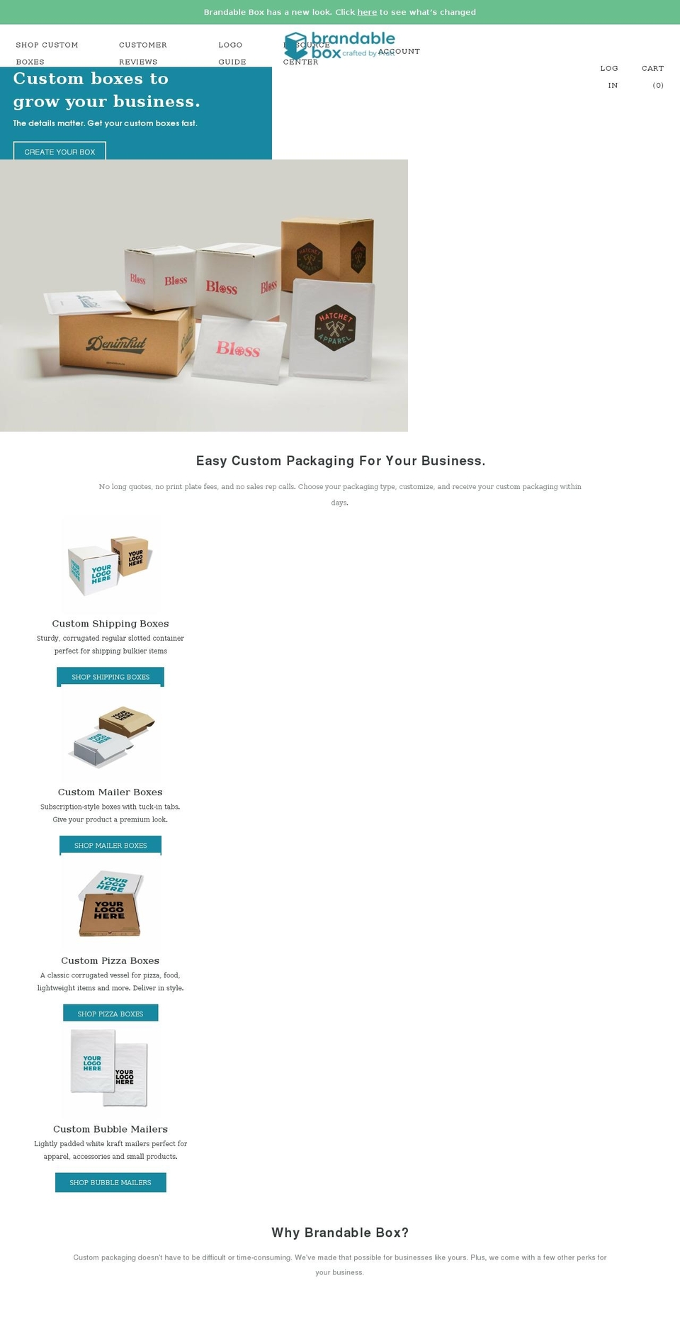 brandable-boxes.myshopify.com shopify website screenshot