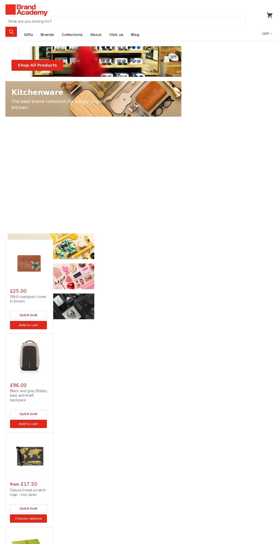 brandacademystore.com — Shopify storefront screenshot