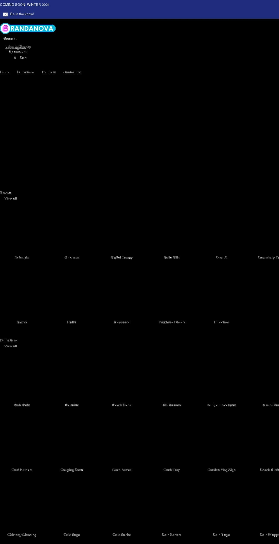 brandanova.com shopify website screenshot