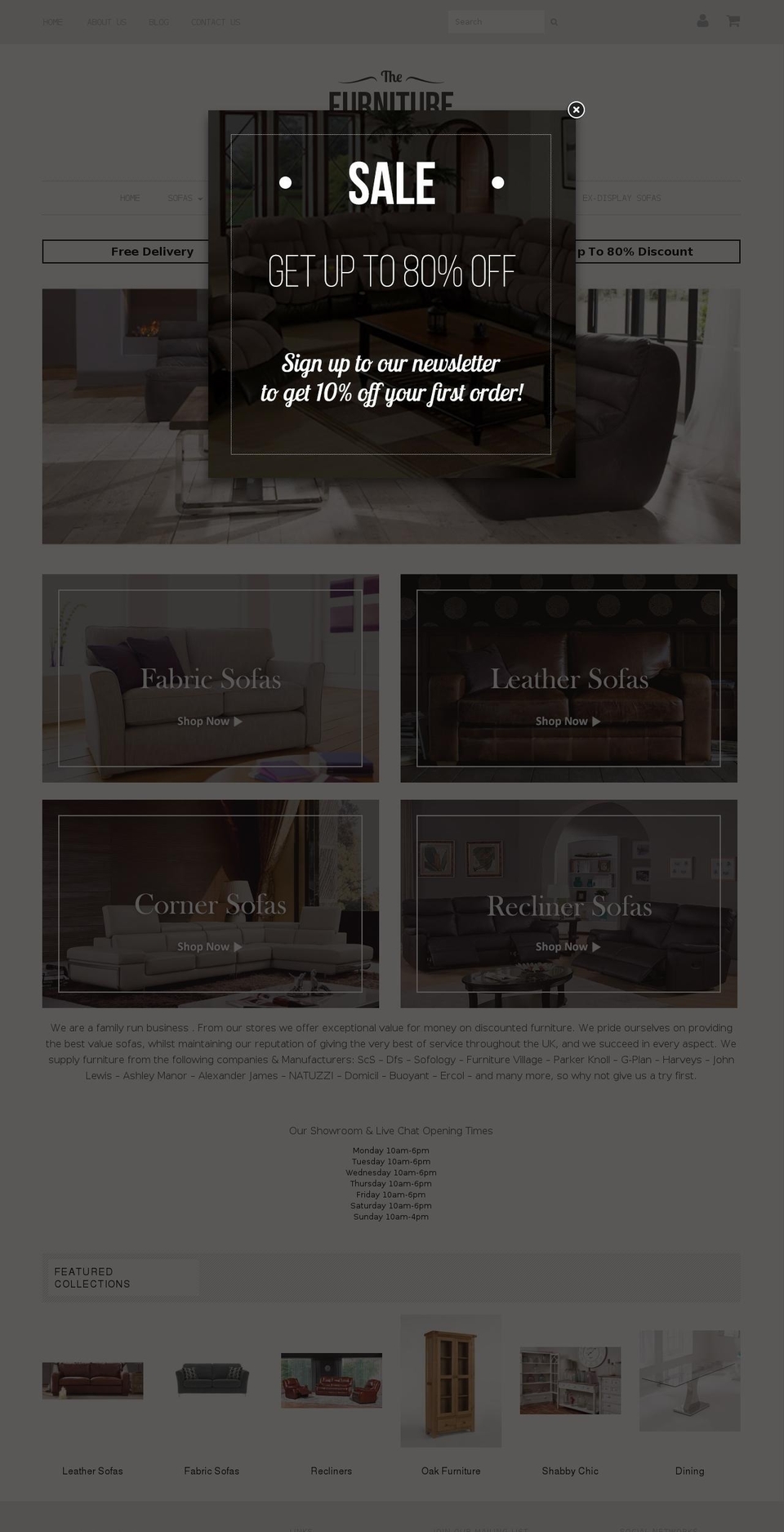 empire Shopify theme site example branded-furniture-warehouse.myshopify.com