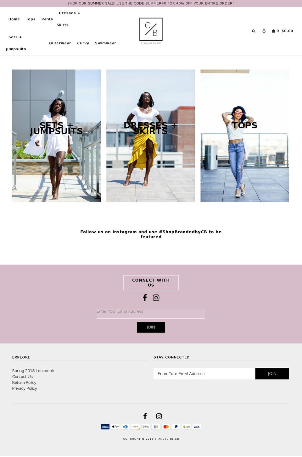 brandedbycb.com — Shopify storefront screenshot