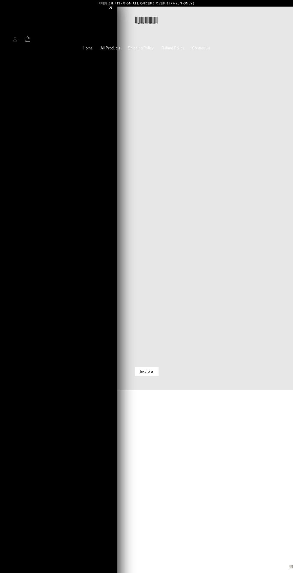 brandedbysociety.com shopify website screenshot