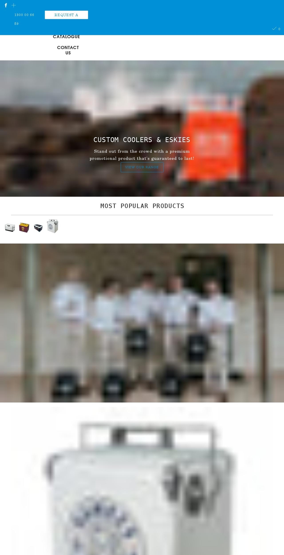 brandedcoolers.com.au shopify website screenshot