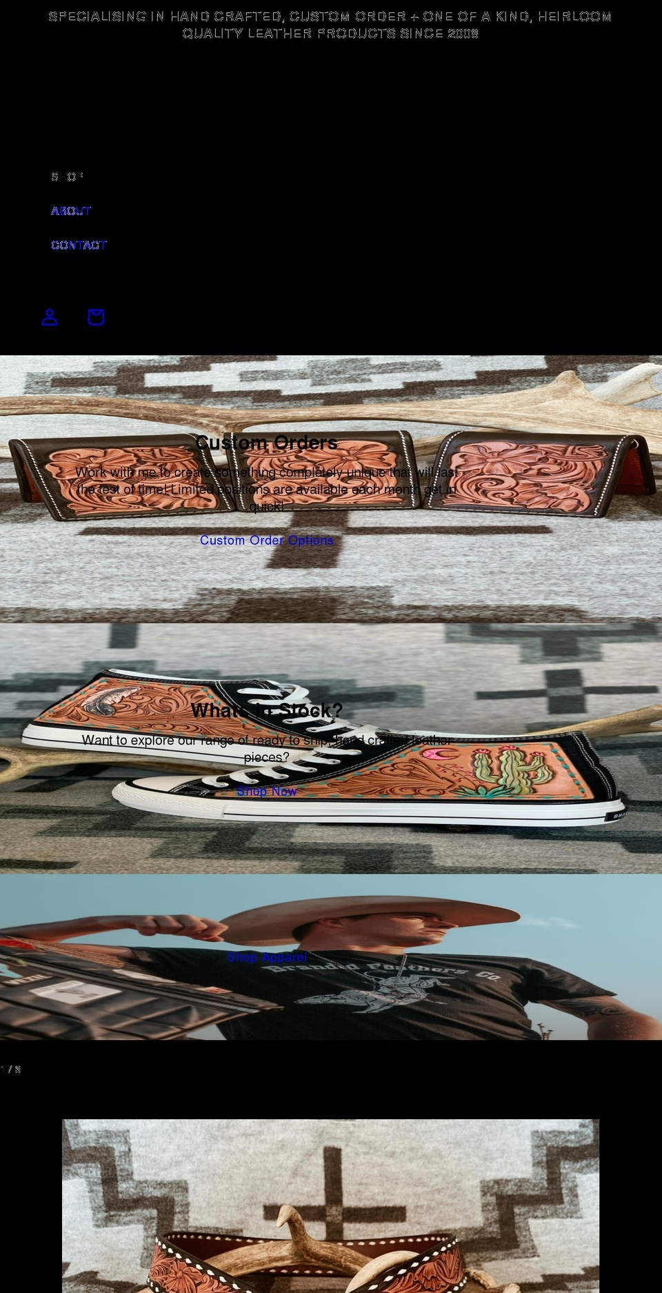 brandedfeathers.com shopify website screenshot