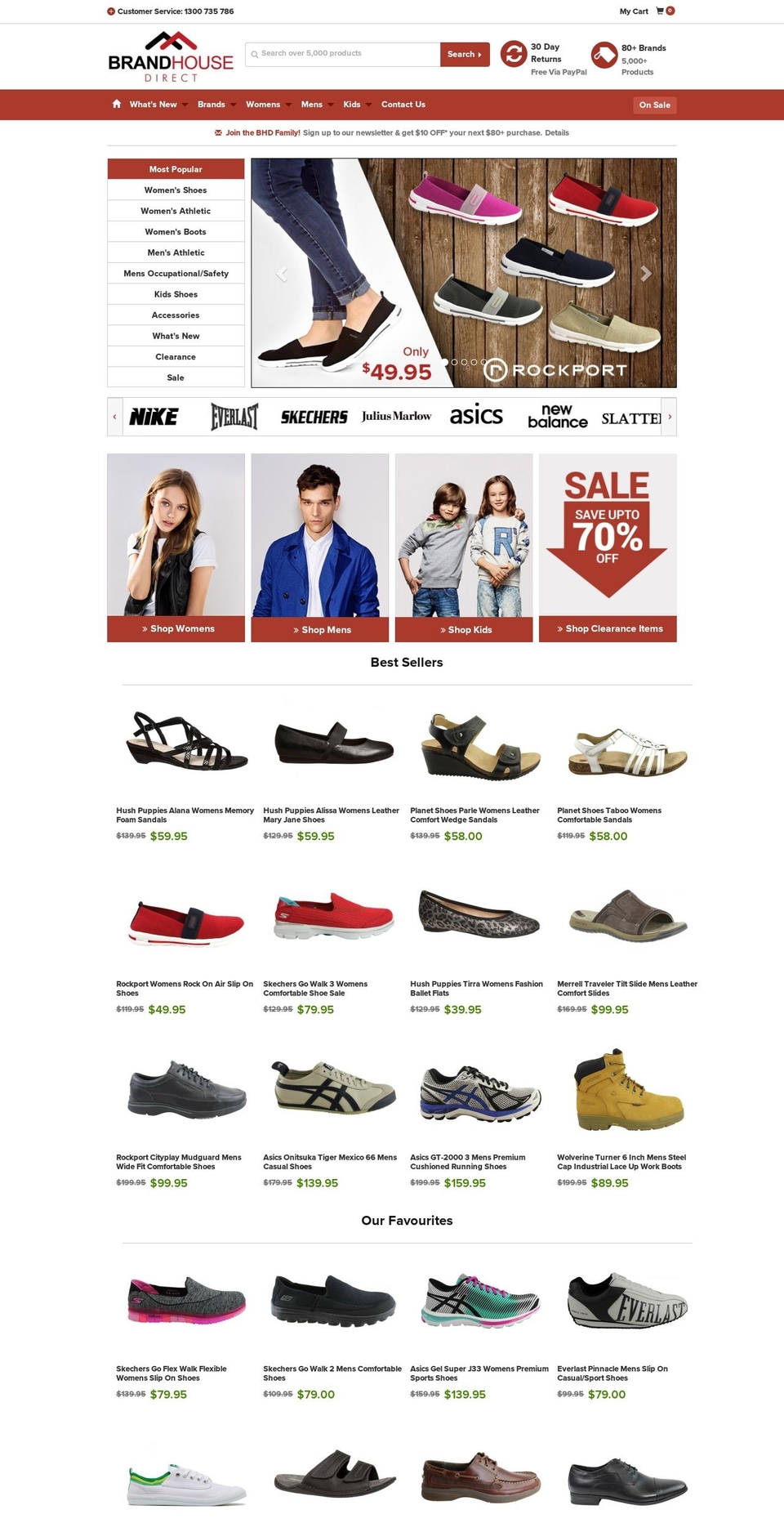 Expanse Shopify theme site example brandhousedirect.com.au