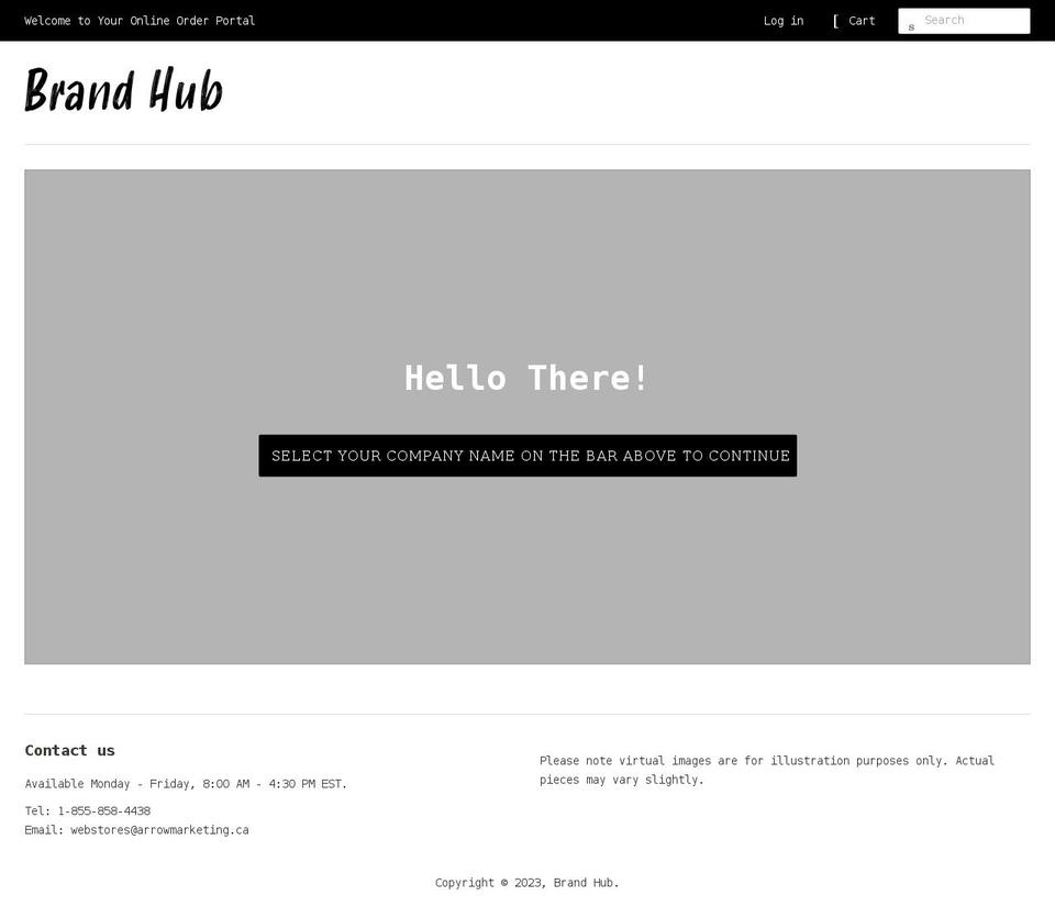 brandhub.ca shopify website screenshot