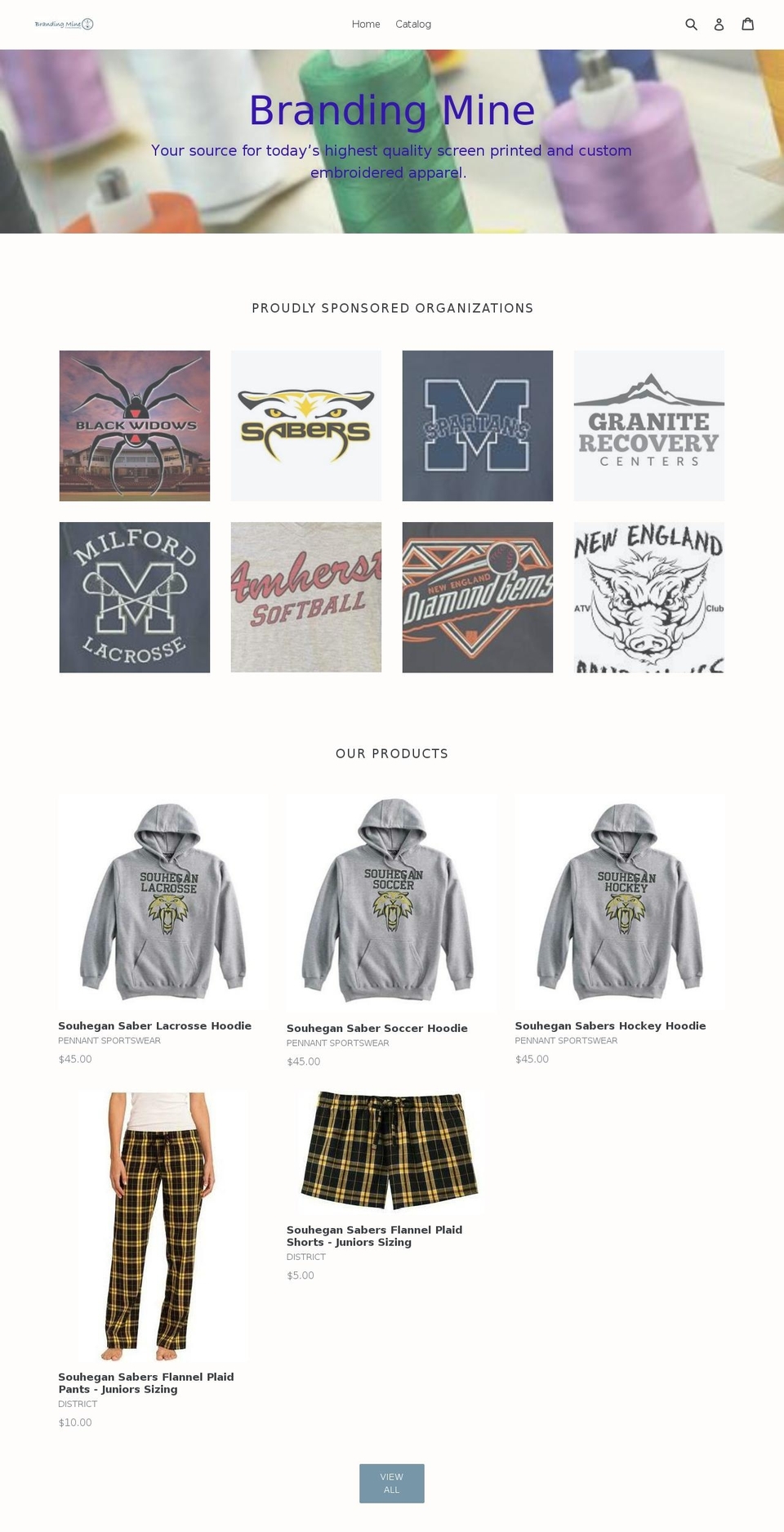 brandingmine.com shopify website screenshot