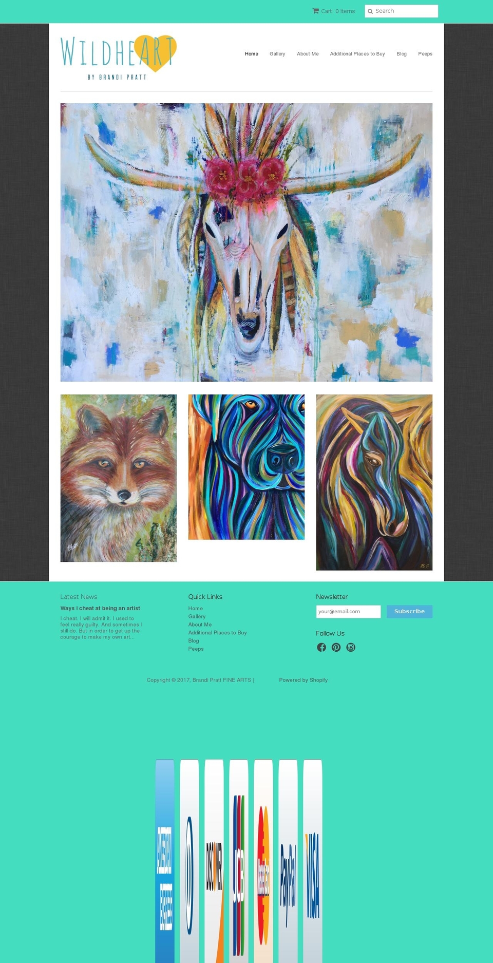 brandipratt.com shopify website screenshot