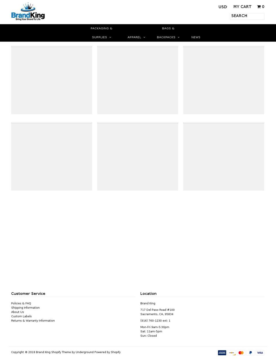 brandking.com shopify website screenshot