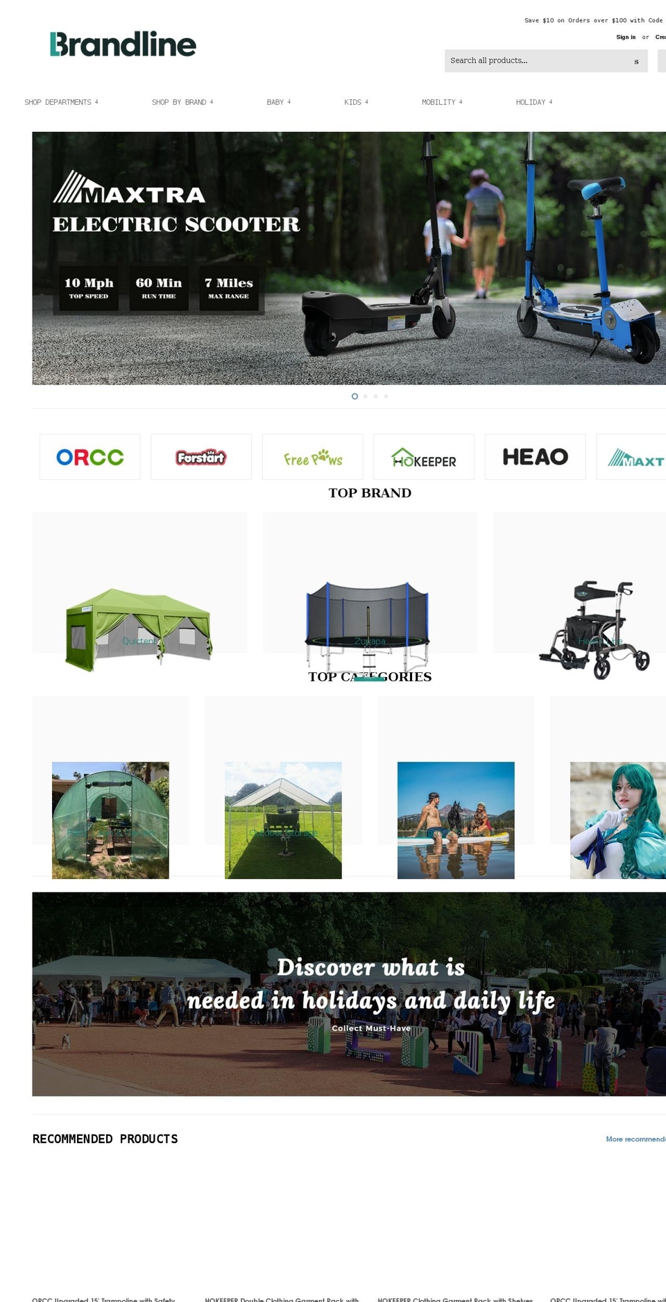 brandline.us shopify website screenshot