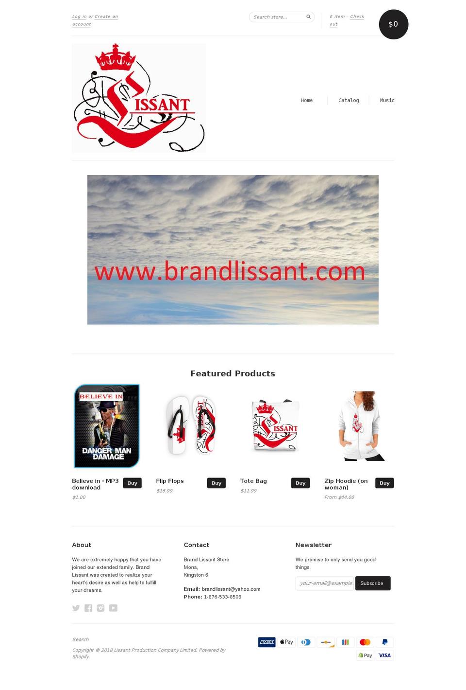 brandlissant.com — Shopify storefront screenshot