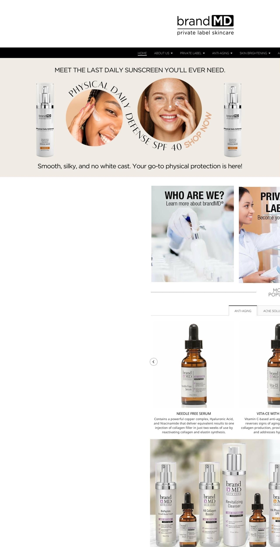 brandmd.com shopify website screenshot