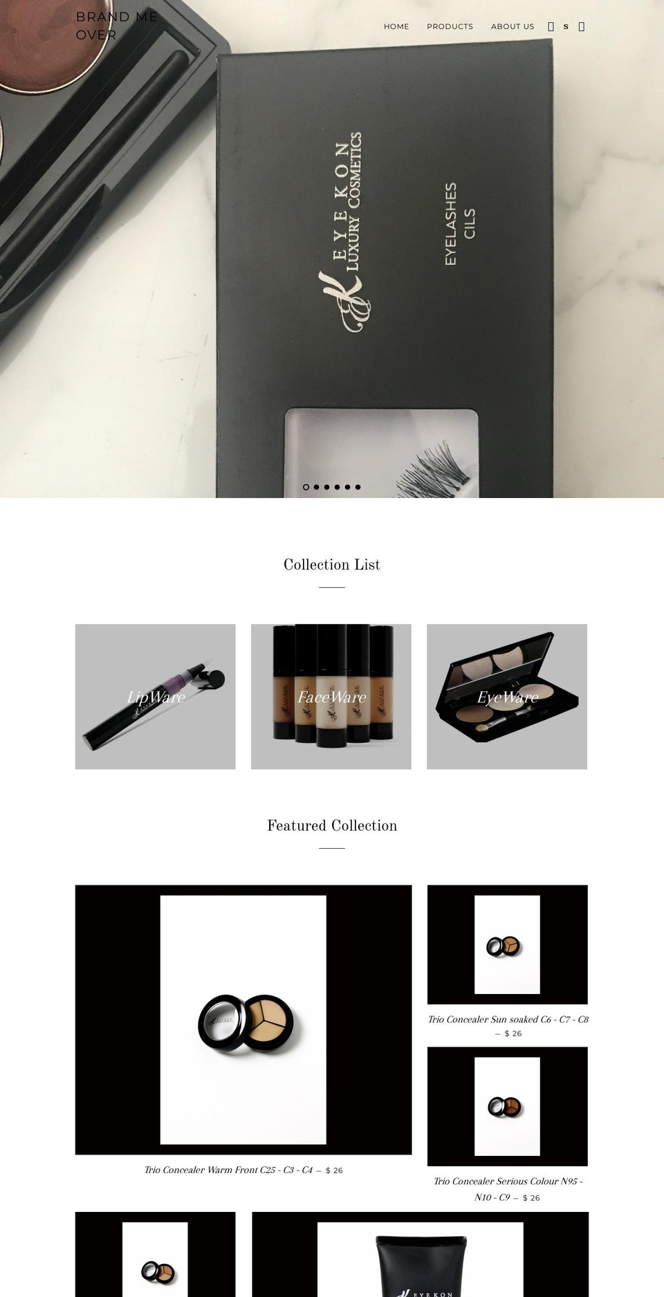 brandmeoveraj.com shopify website screenshot