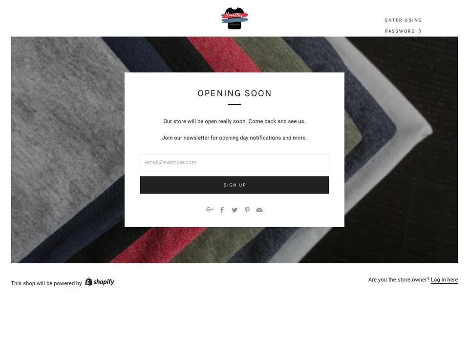 brandnewshirts.com — Shopify storefront screenshot