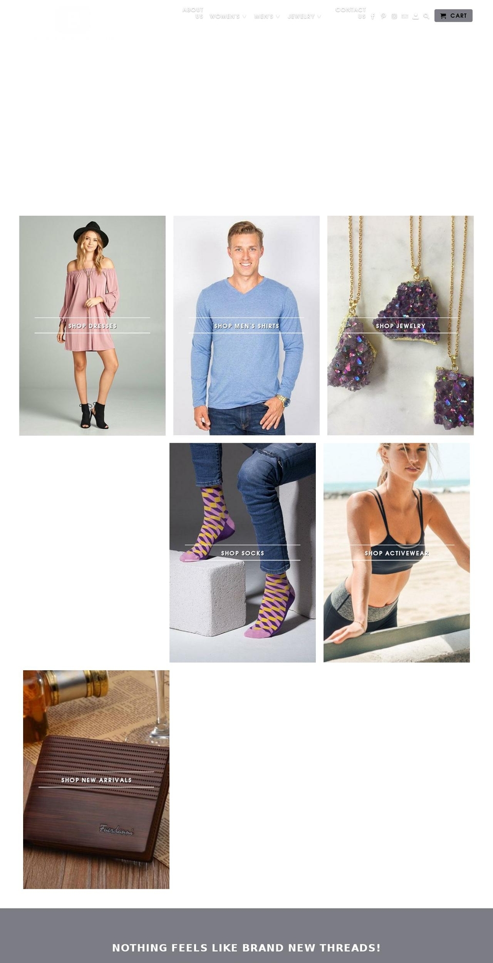 brandnewthreads.com — Shopify storefront screenshot