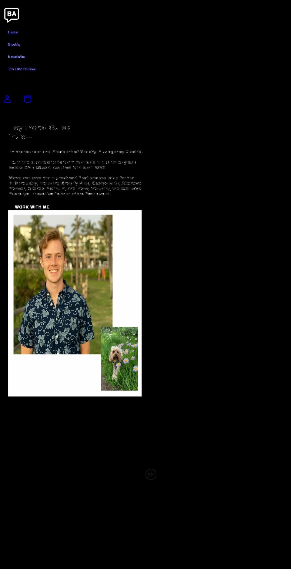 brandonamoroso.com shopify website screenshot