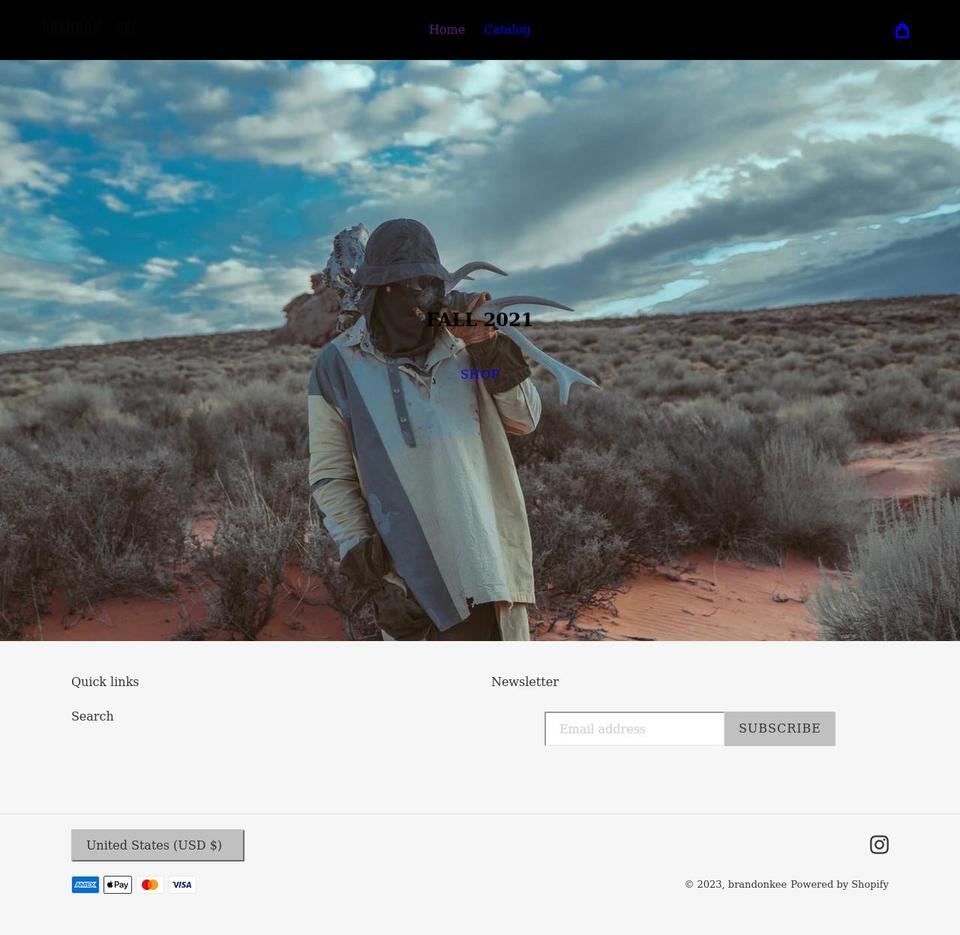 brandonkee.com shopify website screenshot