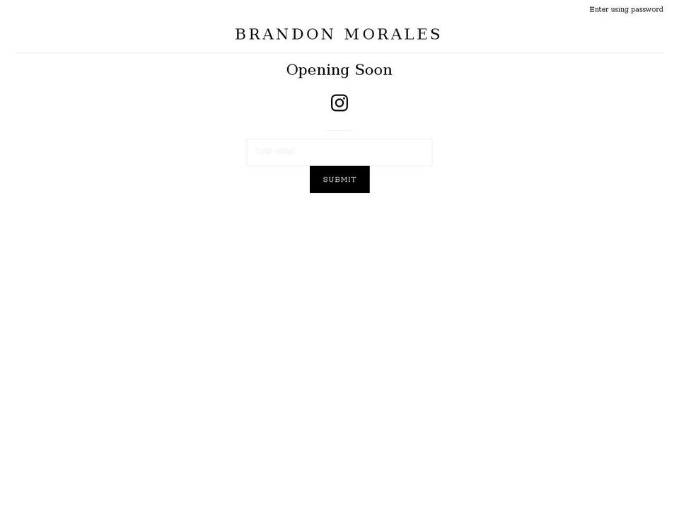 brandonmoralesnj.com shopify website screenshot