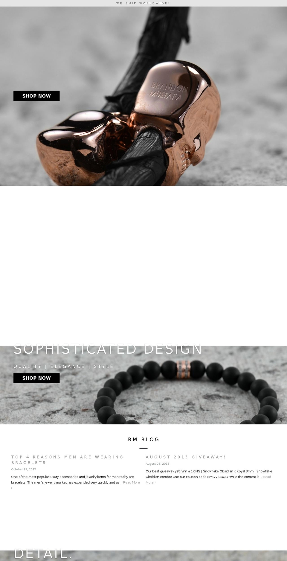 brandonmustafa.com shopify website screenshot