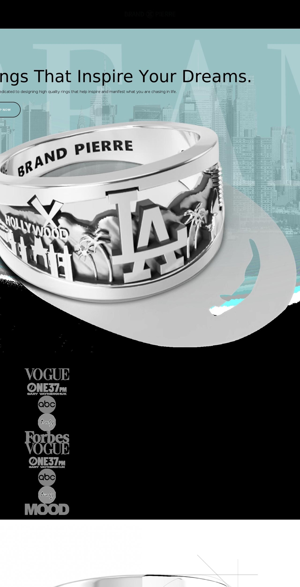 brandpierre.com shopify website screenshot