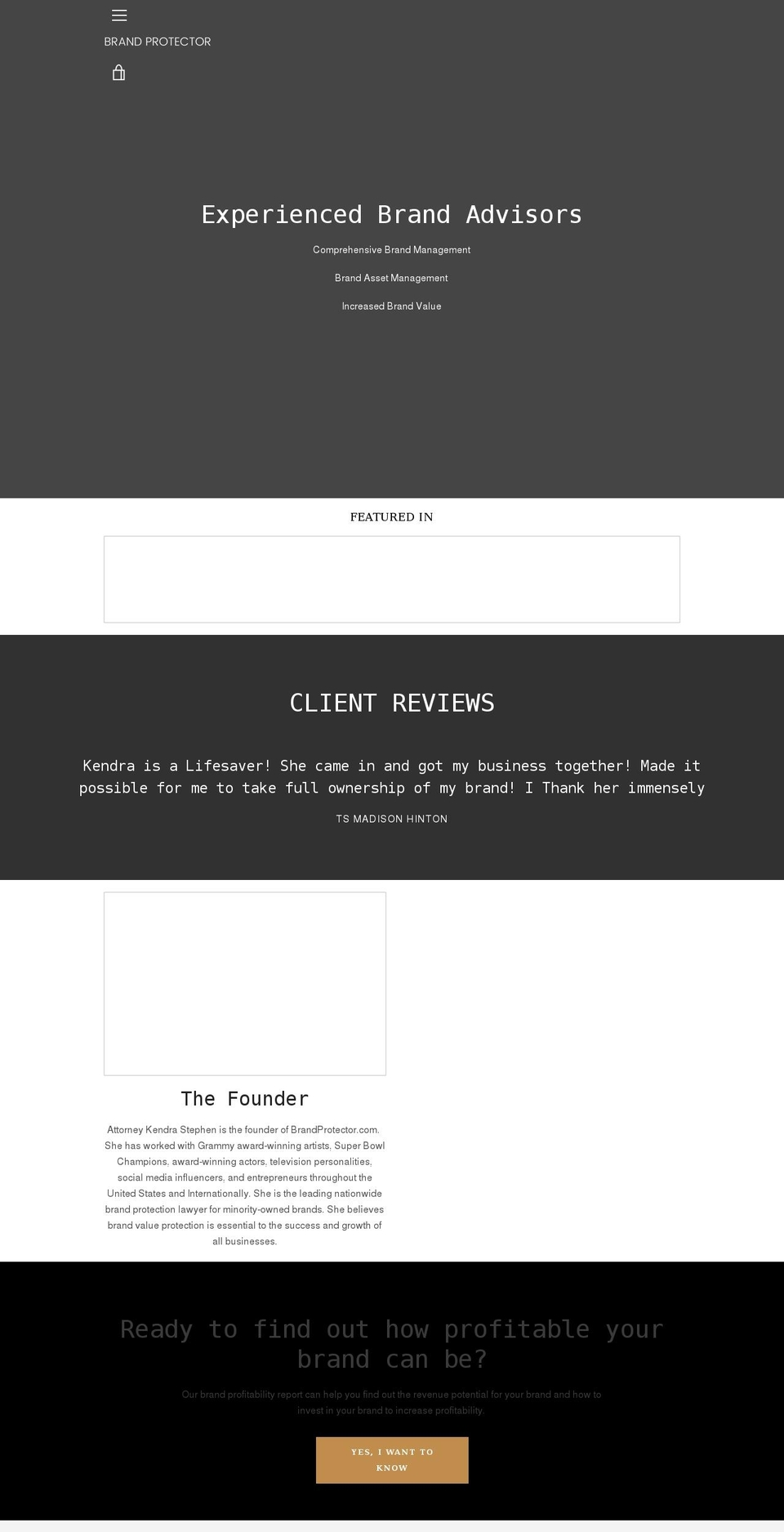 brandprotector.com shopify website screenshot