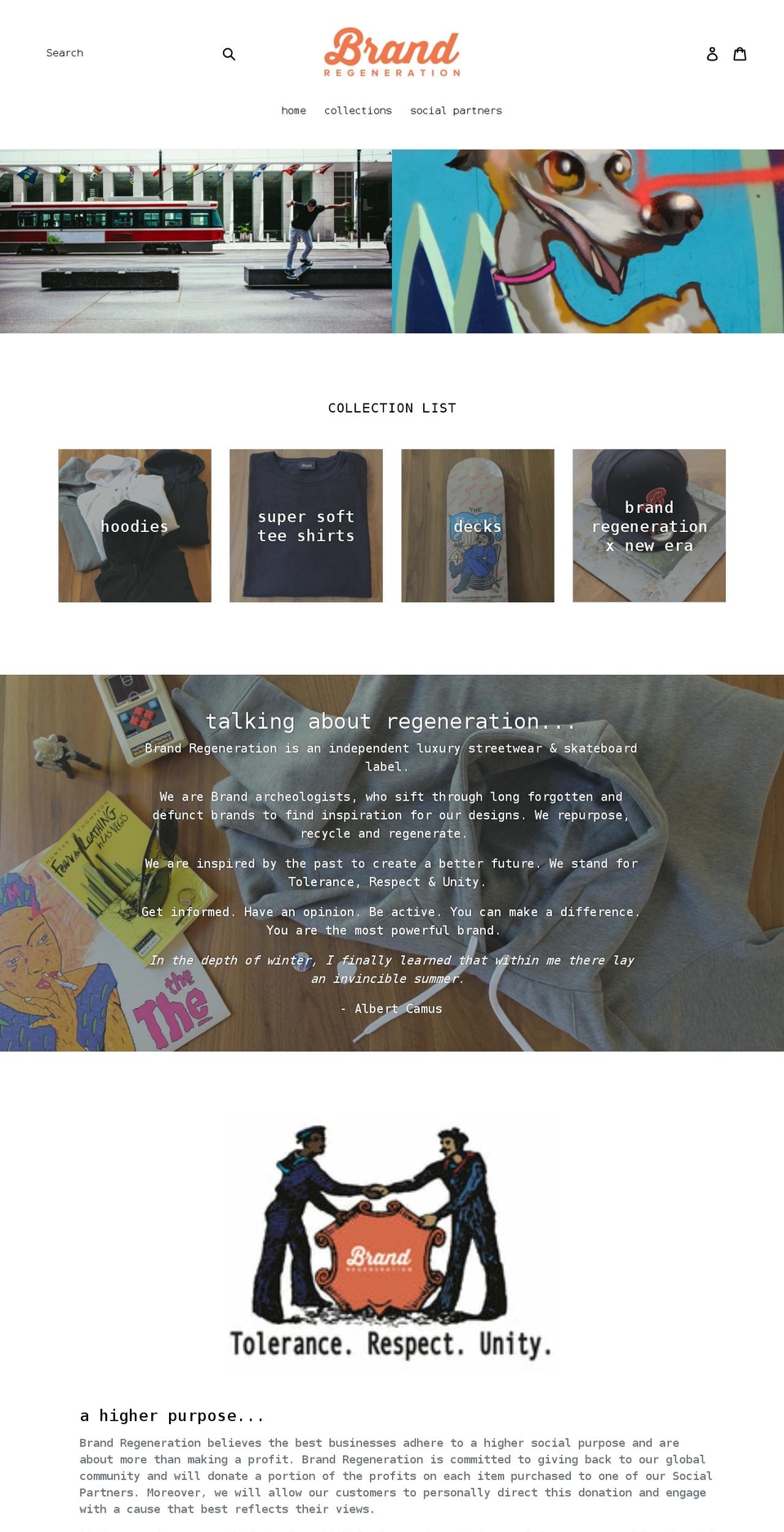 brandregeneration.com shopify website screenshot