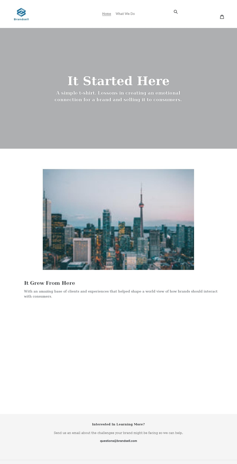 brandsell.com shopify website screenshot