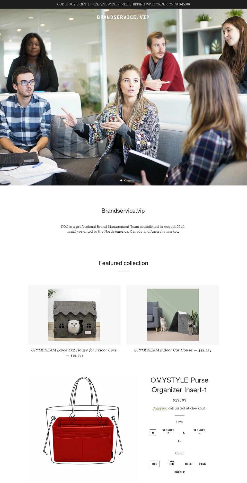 brandservice.vip shopify website screenshot