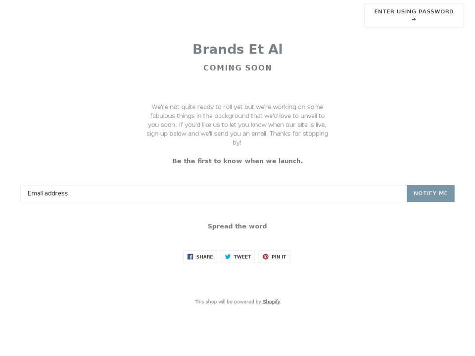 brandsetal.com shopify website screenshot