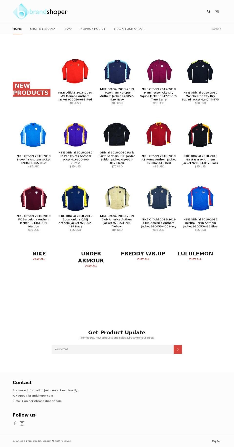 brandshoper.com shopify website screenshot