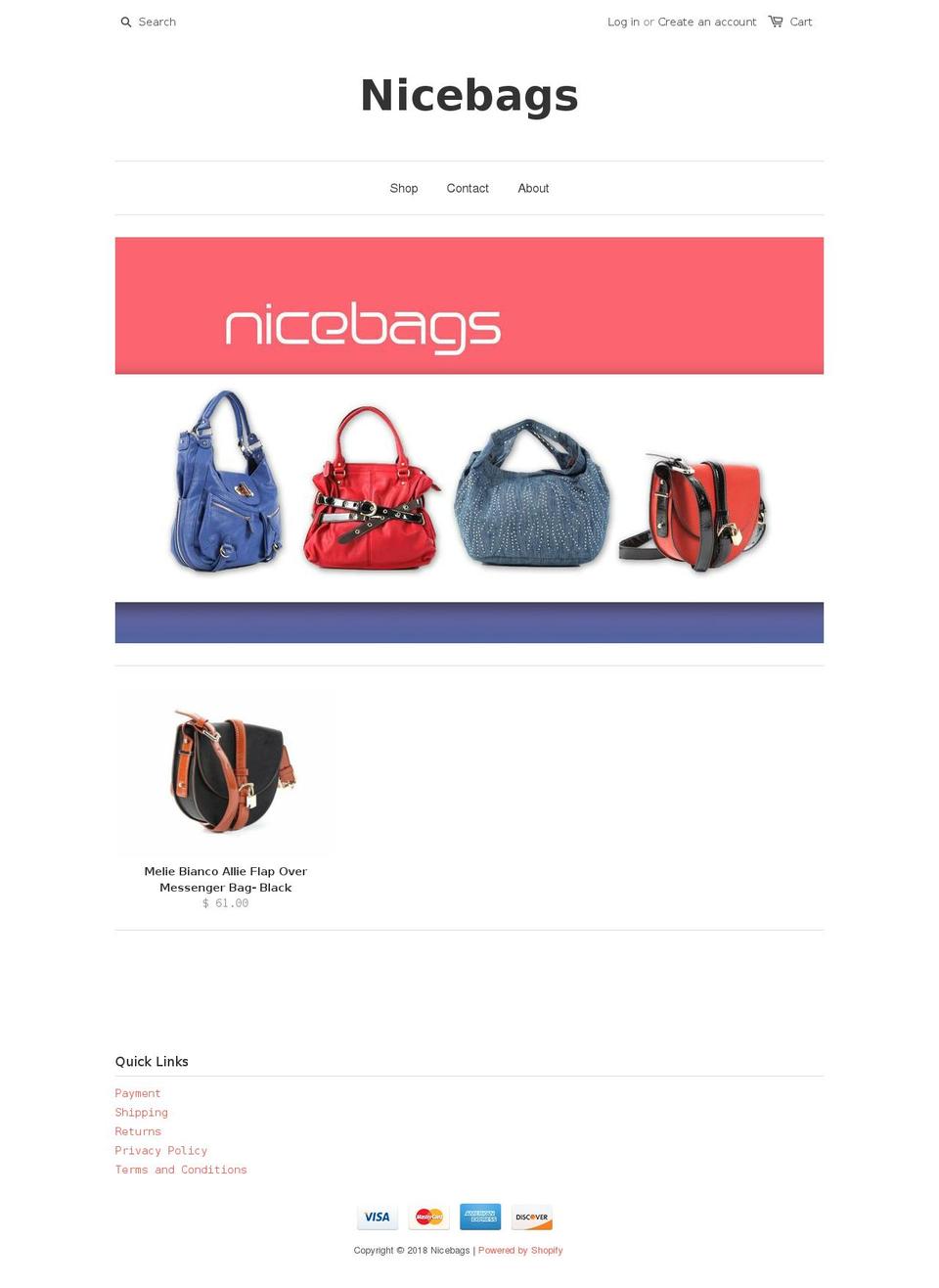 brandsnbagsclub.com — Shopify storefront screenshot