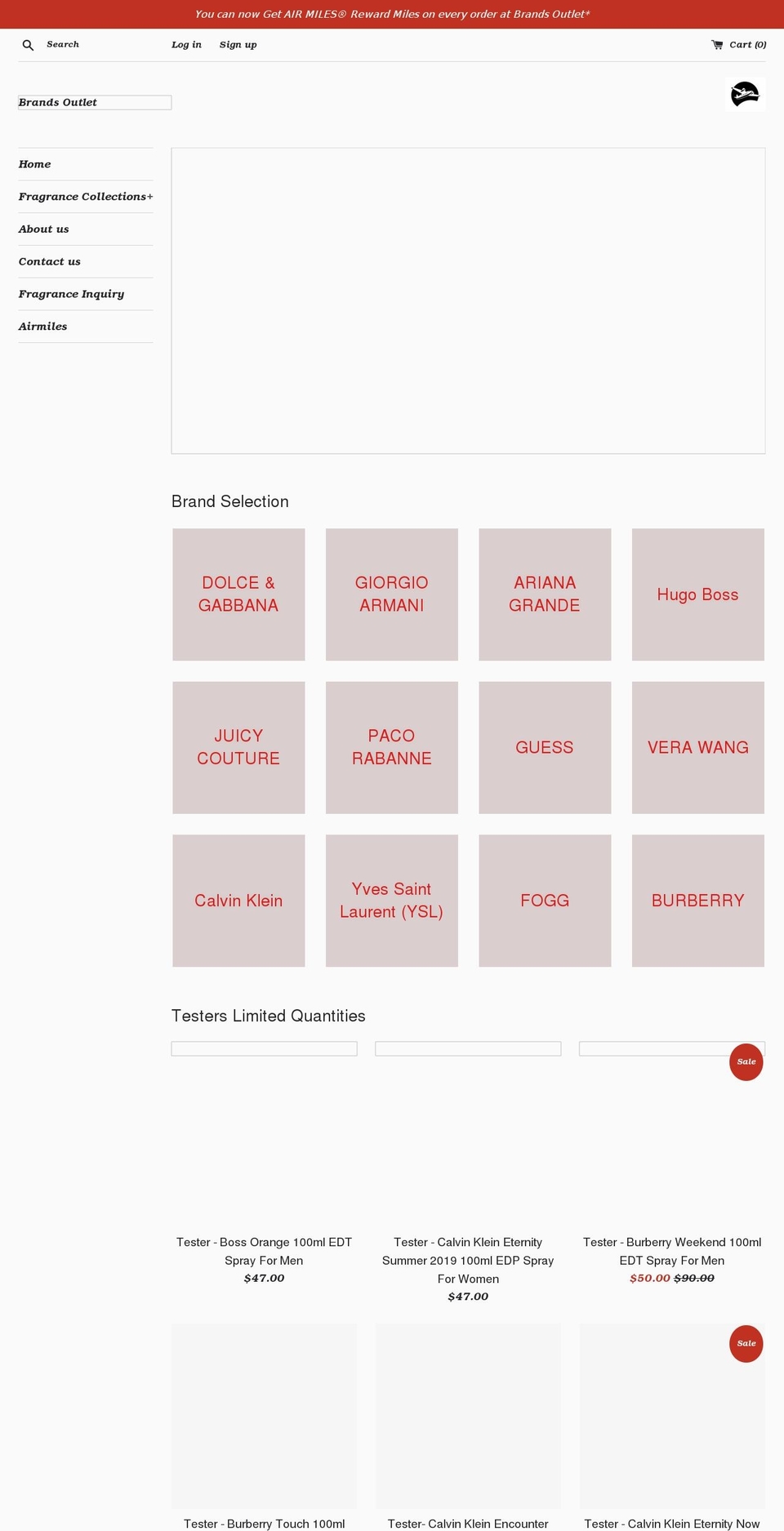 brandsoutlet.ca shopify website screenshot