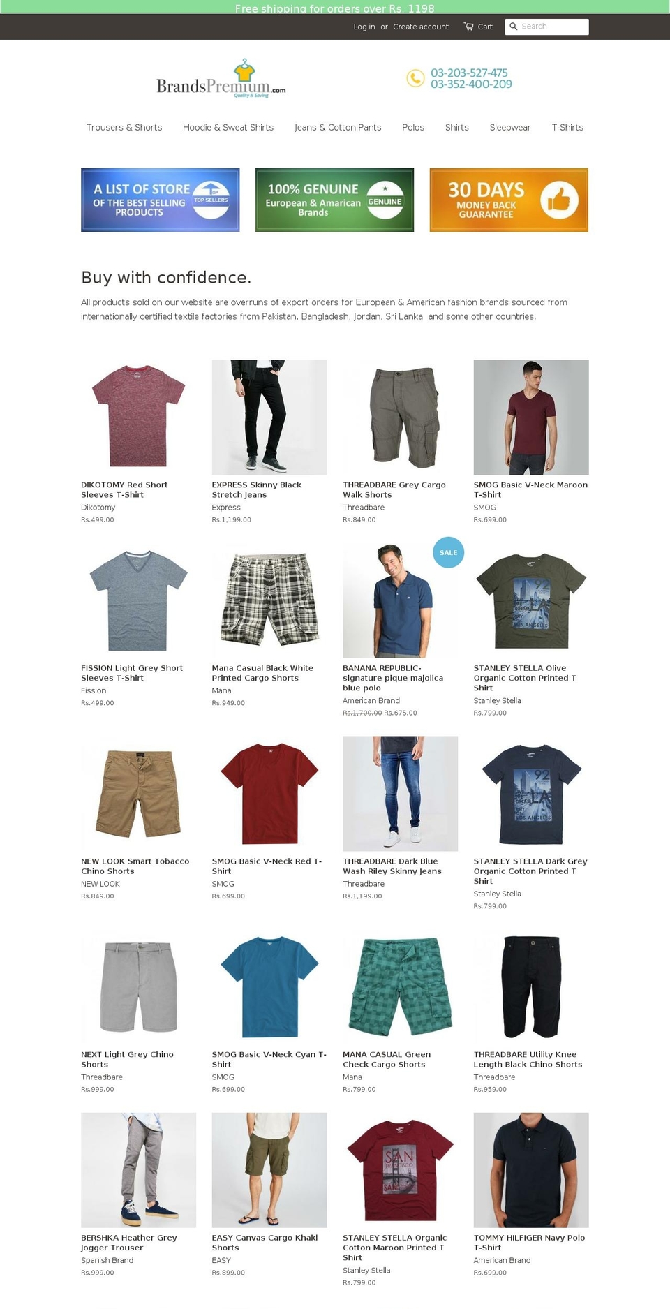 brandspremium.com — Shopify storefront screenshot