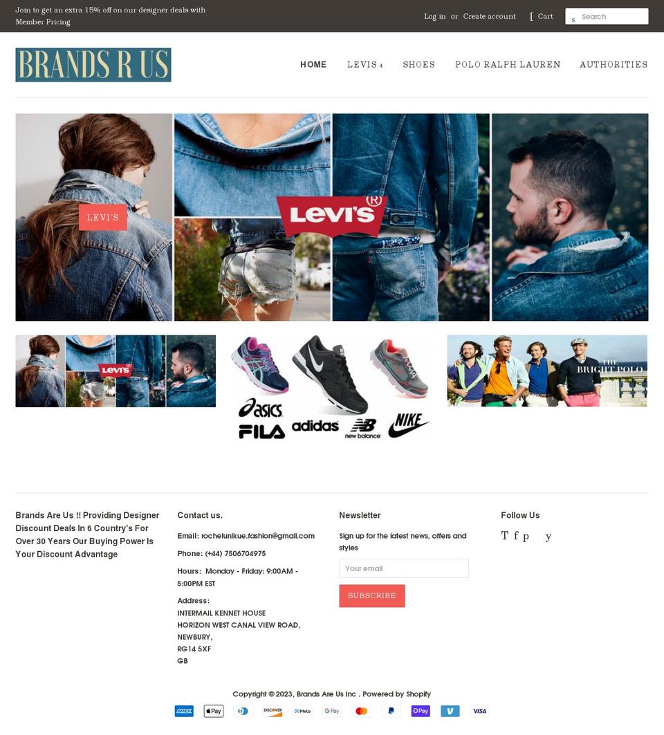 brandsrus.de shopify website screenshot