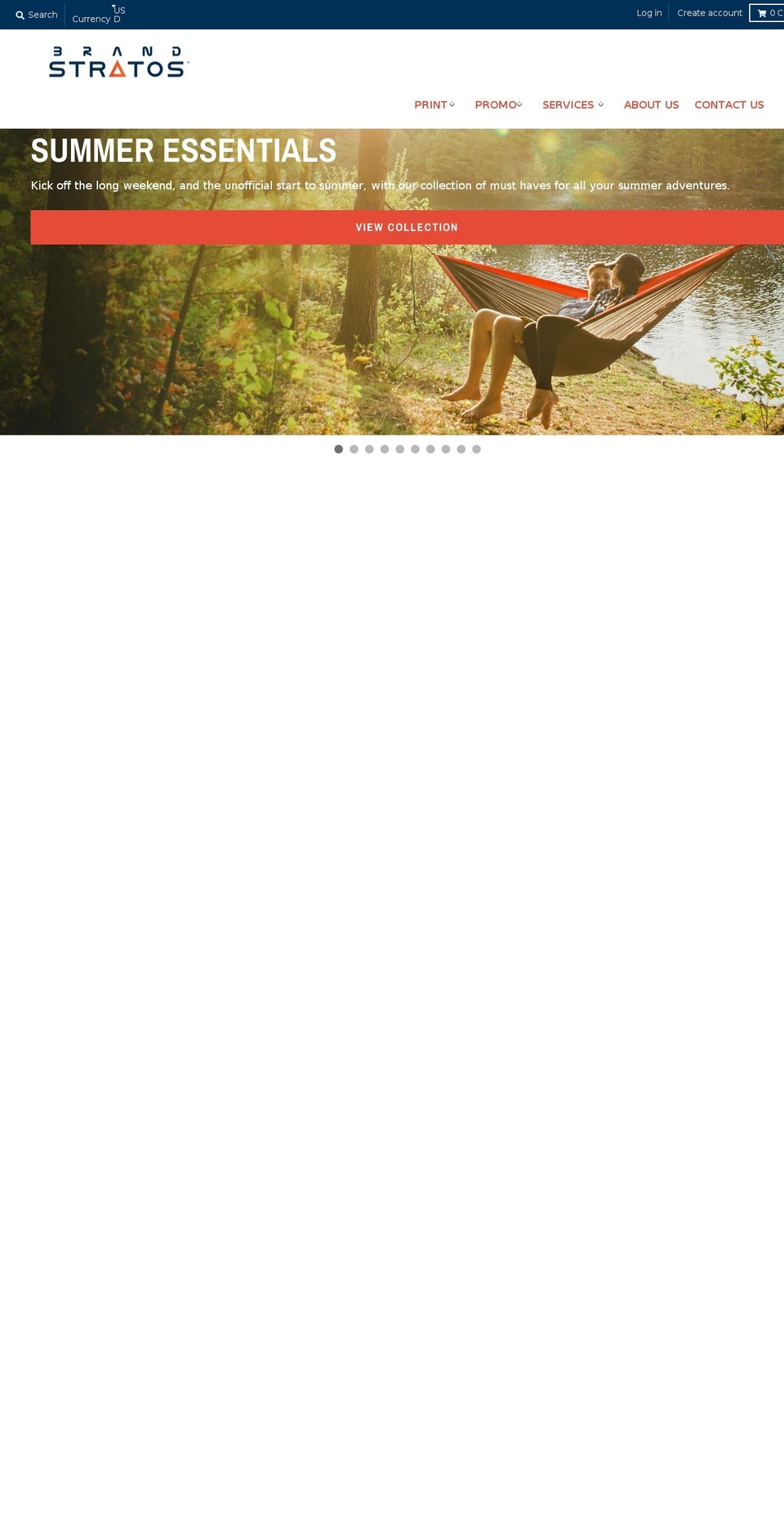 brandstratos.com shopify website screenshot