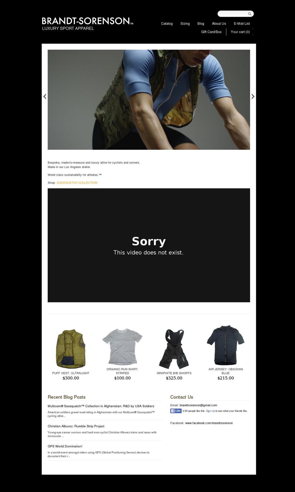 brandt-sorenson.com shopify website screenshot