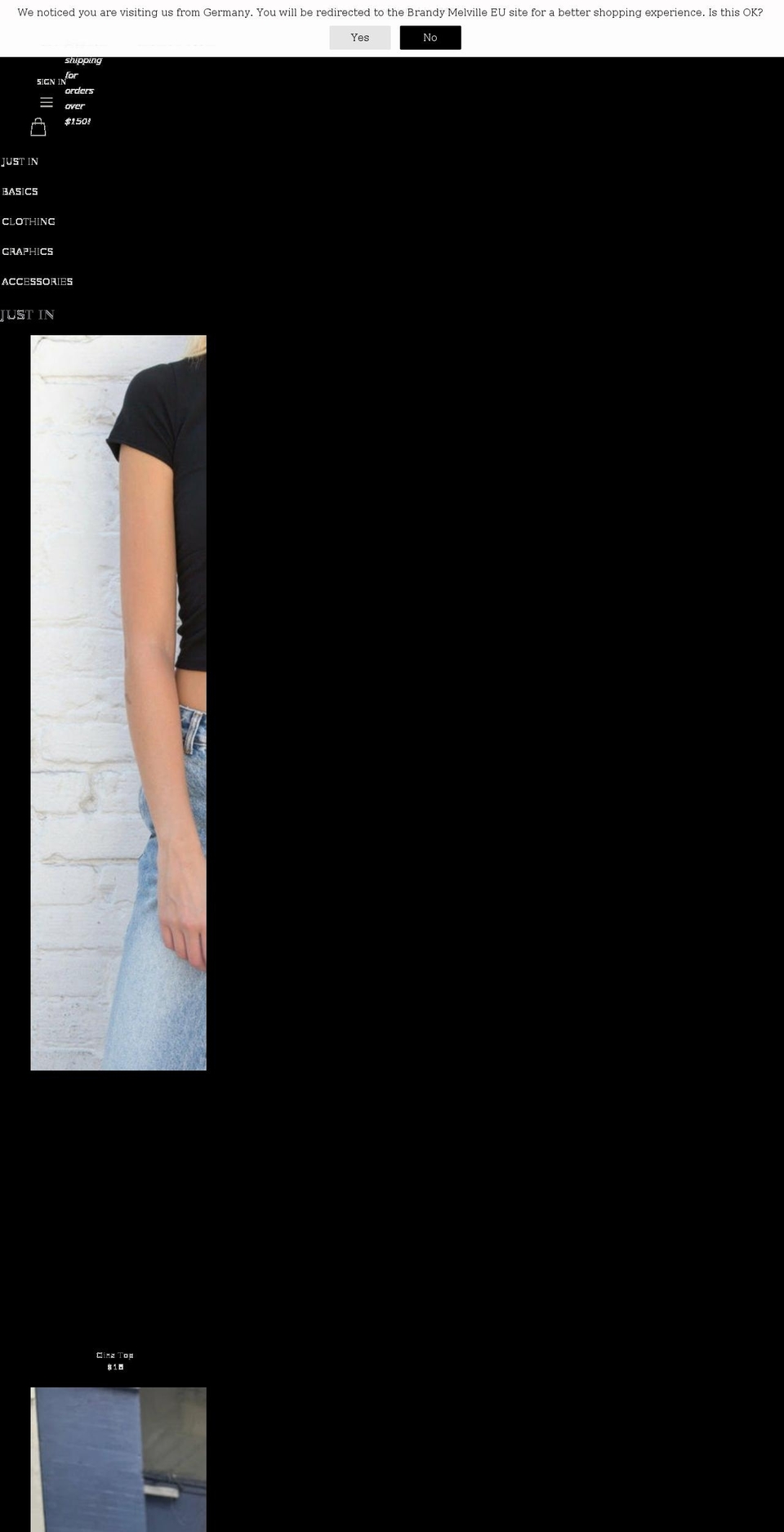 brandymelvillephilippines.com shopify website screenshot