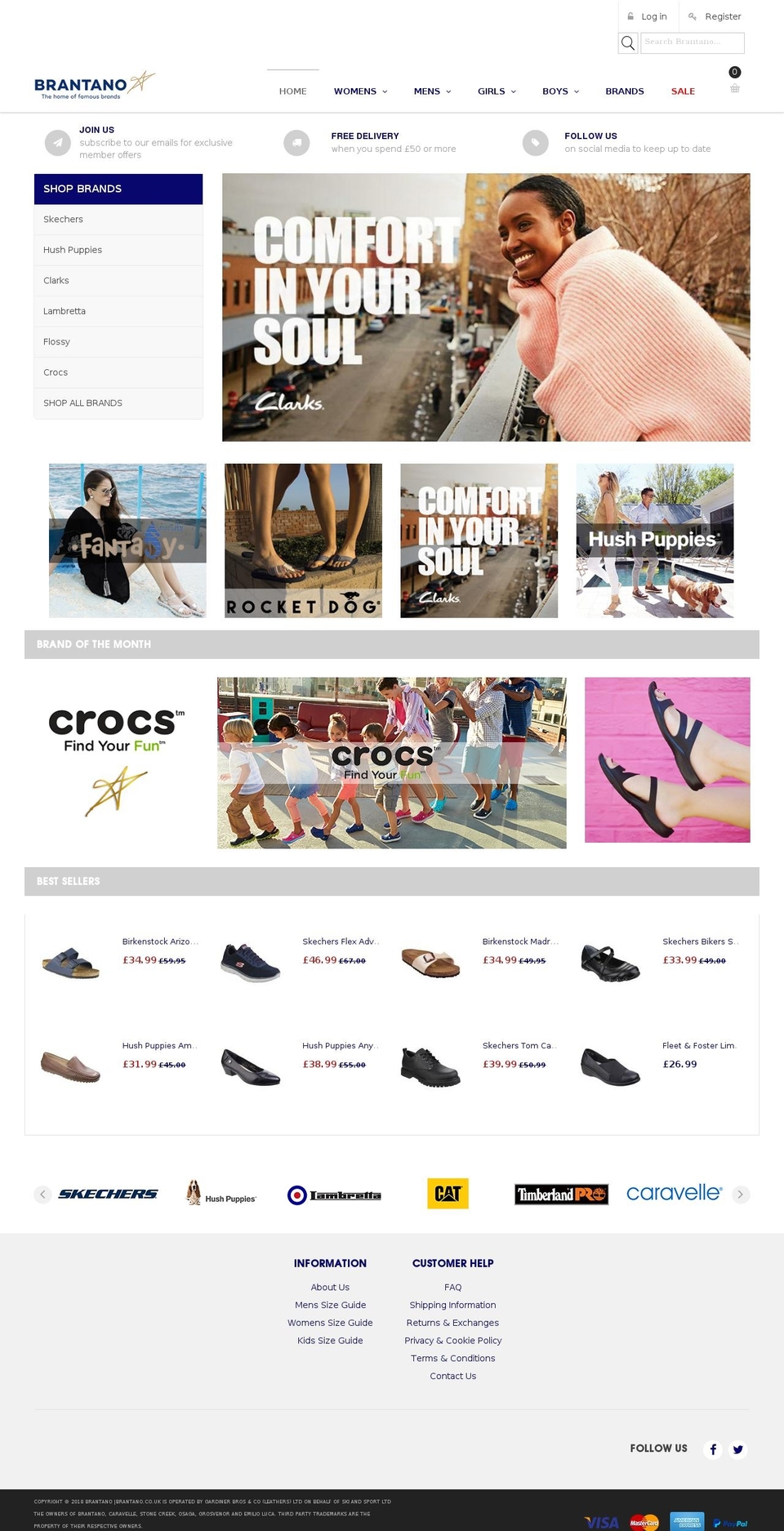 brantano.co.uk shopify website screenshot