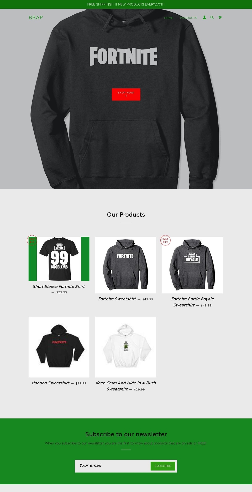 brap.online shopify website screenshot