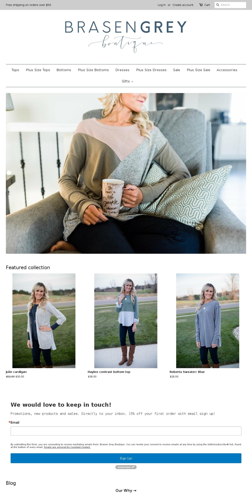 brasengrey.com — Shopify storefront screenshot