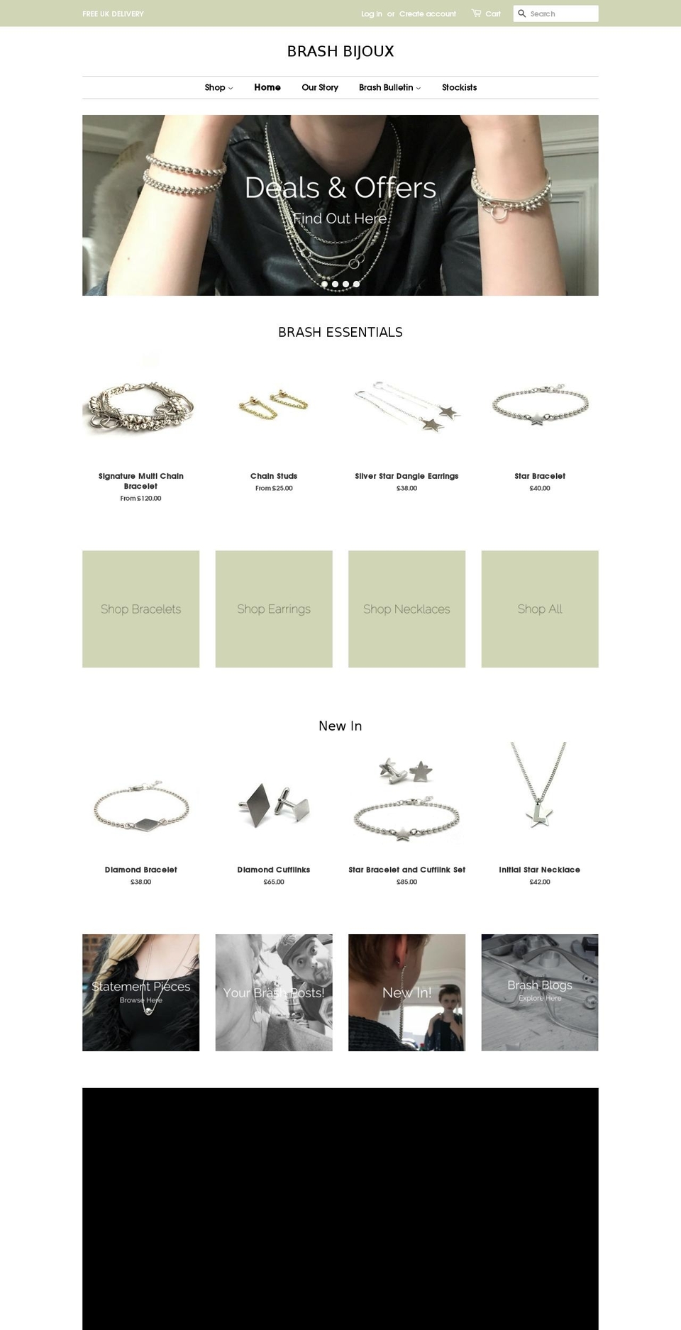 brashbijoux.com — Shopify storefront screenshot